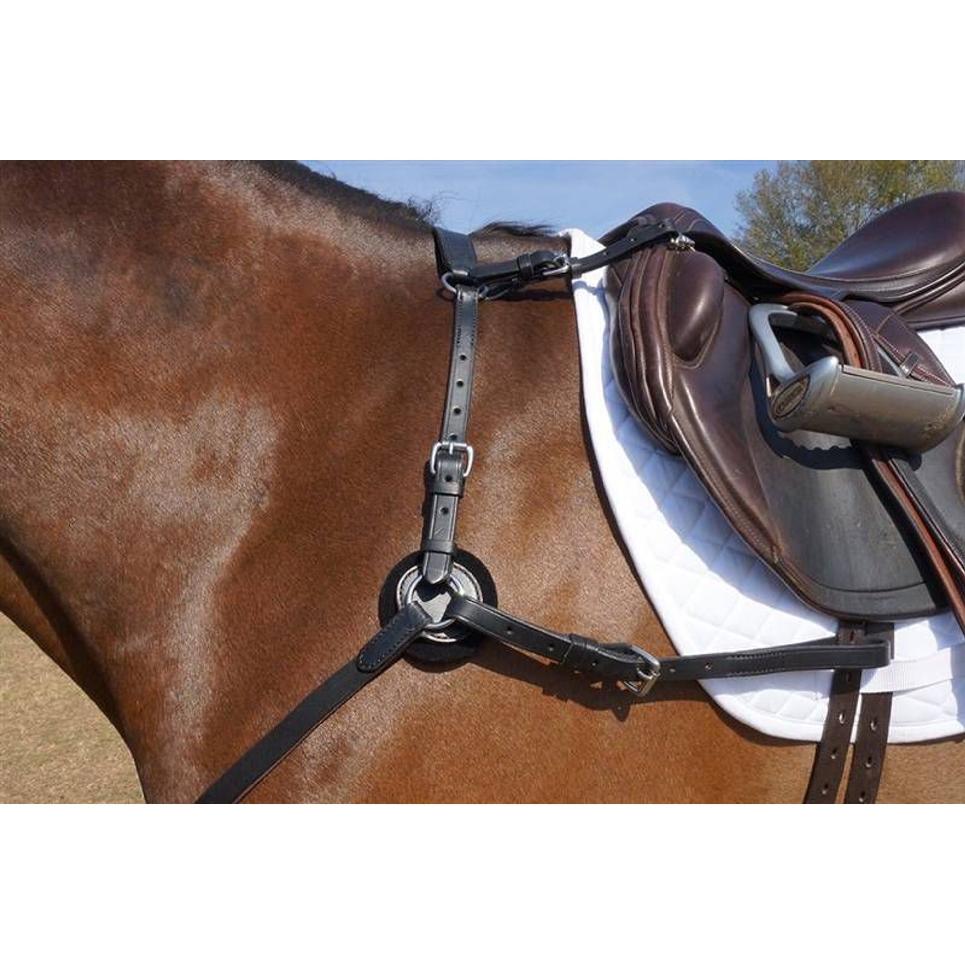 Nunn Finer Hunting Breastplate Elastic Cob Blk/Brs