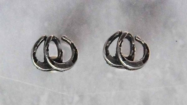 Finishing Touch Dbl Horseshoe Earrings 1/4in