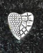 Joppa Textured Heart Bead