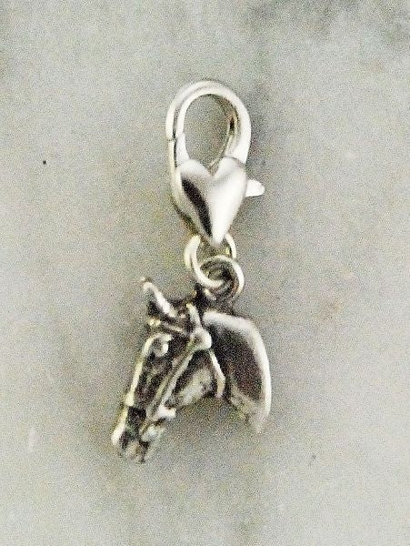 Barbary 3-D Horse Head Charm