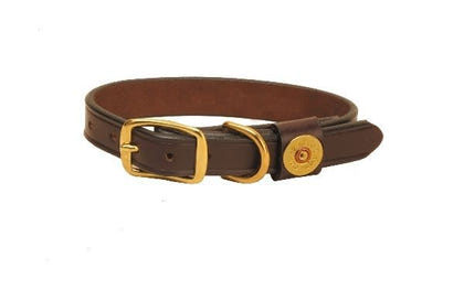 Tory Shot Shell Dog Collar 20in Havana