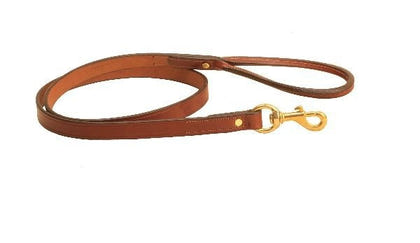 Tory Leather Rolled Handle Dog Leash
