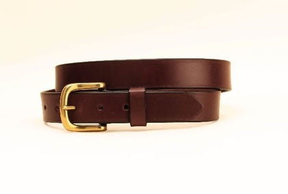 Tory 1 1/4In Plain Belt With Sq Nickel Buckle 28 Blk