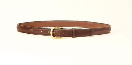 Tory Leather 1 Raised Leather Belt/Brass 28 Oak