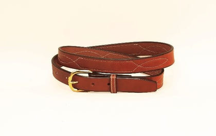 Tory 1In Belt With Stitched Pattern 28 Blk/Gry