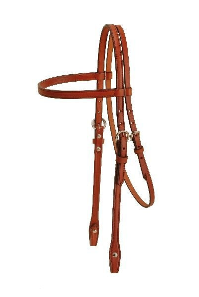 Tory Pony Brow Band Headstal Pony Bk/Gry