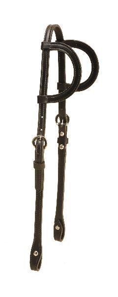 5/8In Double Ear Headstall -Chicago Screws Bk/Gry