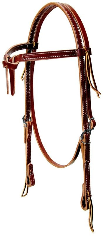 Weaver Leather Knotted Browband Headstall Brown