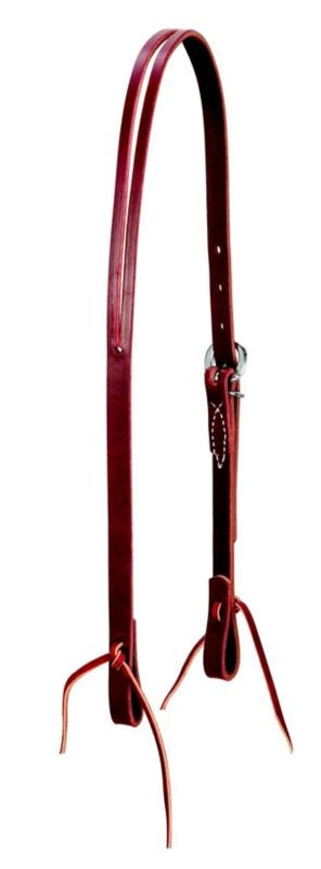 Weaver Latigo Split Ear Headstall 5/8 Horse Burg