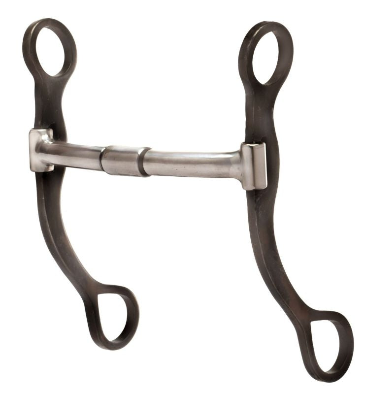 Weaver Antiqued Shank Snaffle With Copper Inlay 5