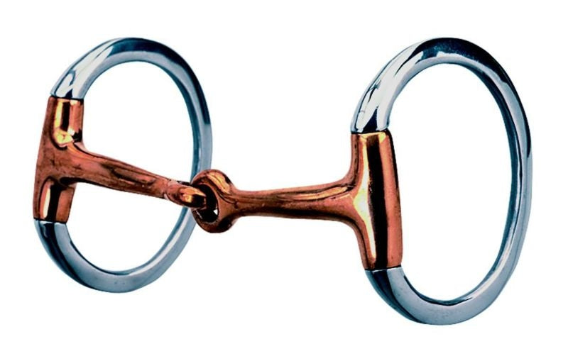 Weaver Eggbutt Snaffle Bit with Copper Mouth 4 1/2