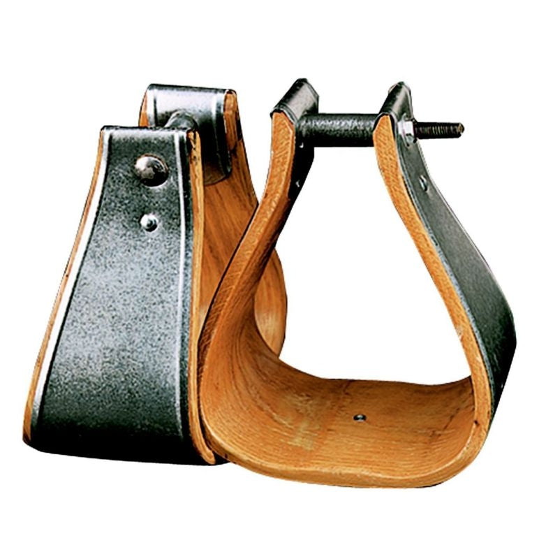 Weaver Wooden Bound Military Stirrups 6 W 1.5