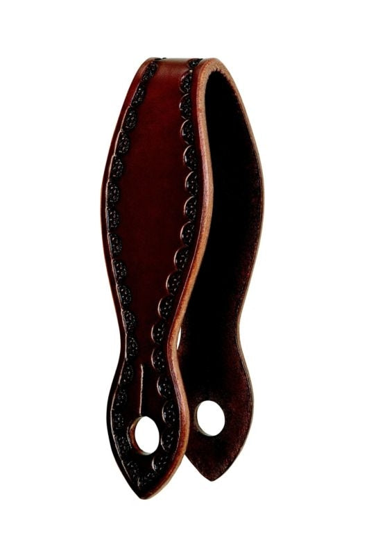 Weaver Leather Tooled Slobber Straps 2 X 14 Brown
