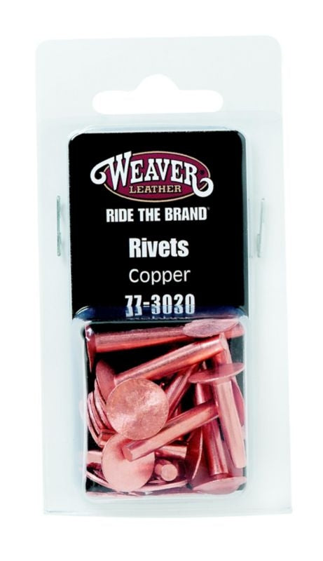 Weaver Assort Copper Rivets And Burrs 12 Pack