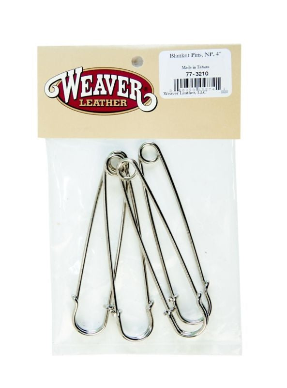 Weaver Leather Bagged Blanket Pins 4 Pack