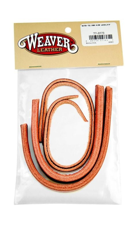 Weaver Water Tie Ends With Laces 5/82 Per Pack Brown