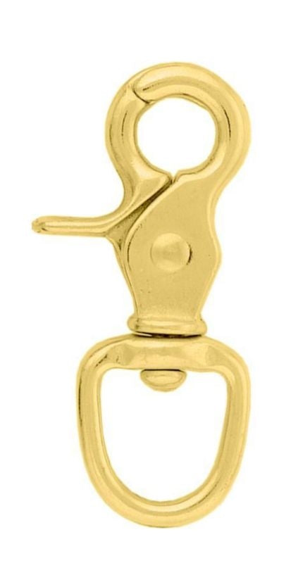 Weaver Leather Round Scissor Snap 3/4 Solid Brass