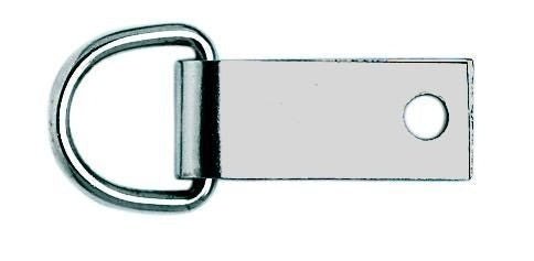Weaver Leather Saddle Dee with Clip 5/8 Nickel Plated