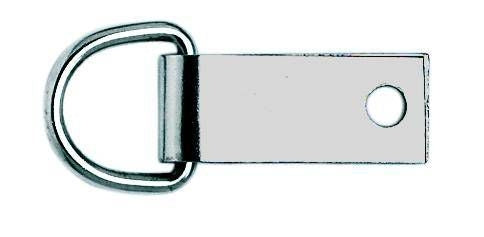 Weaver Leather Saddle Dee with Clip 5/8 Nickel Plated