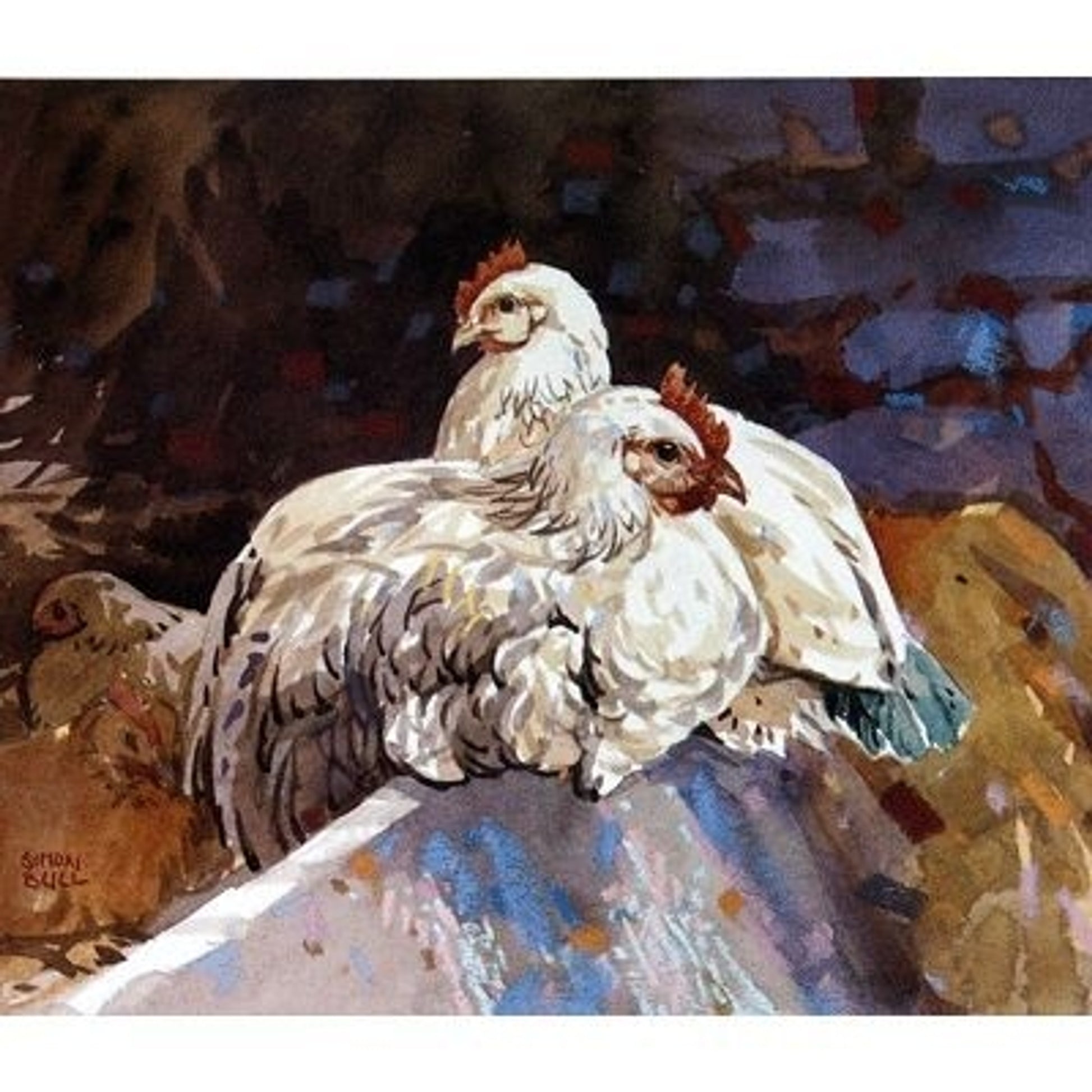 A Good Gossip By Simon Bull 6.5x5.5