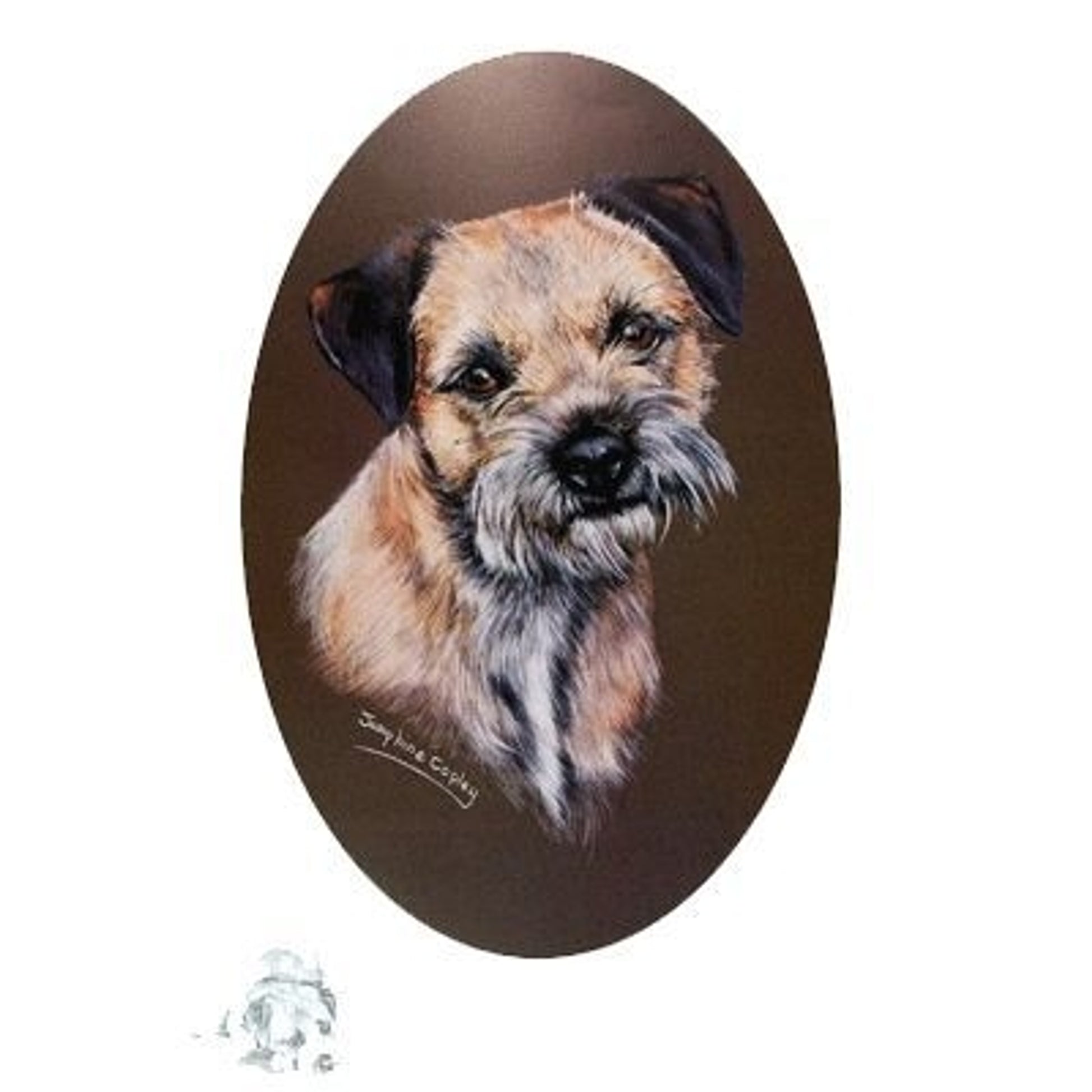 Border Terrier by Josephine Copley 9x12.5
