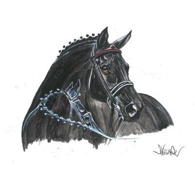 Gammon Dressage By Jan Kunster 19.75 x 27.5