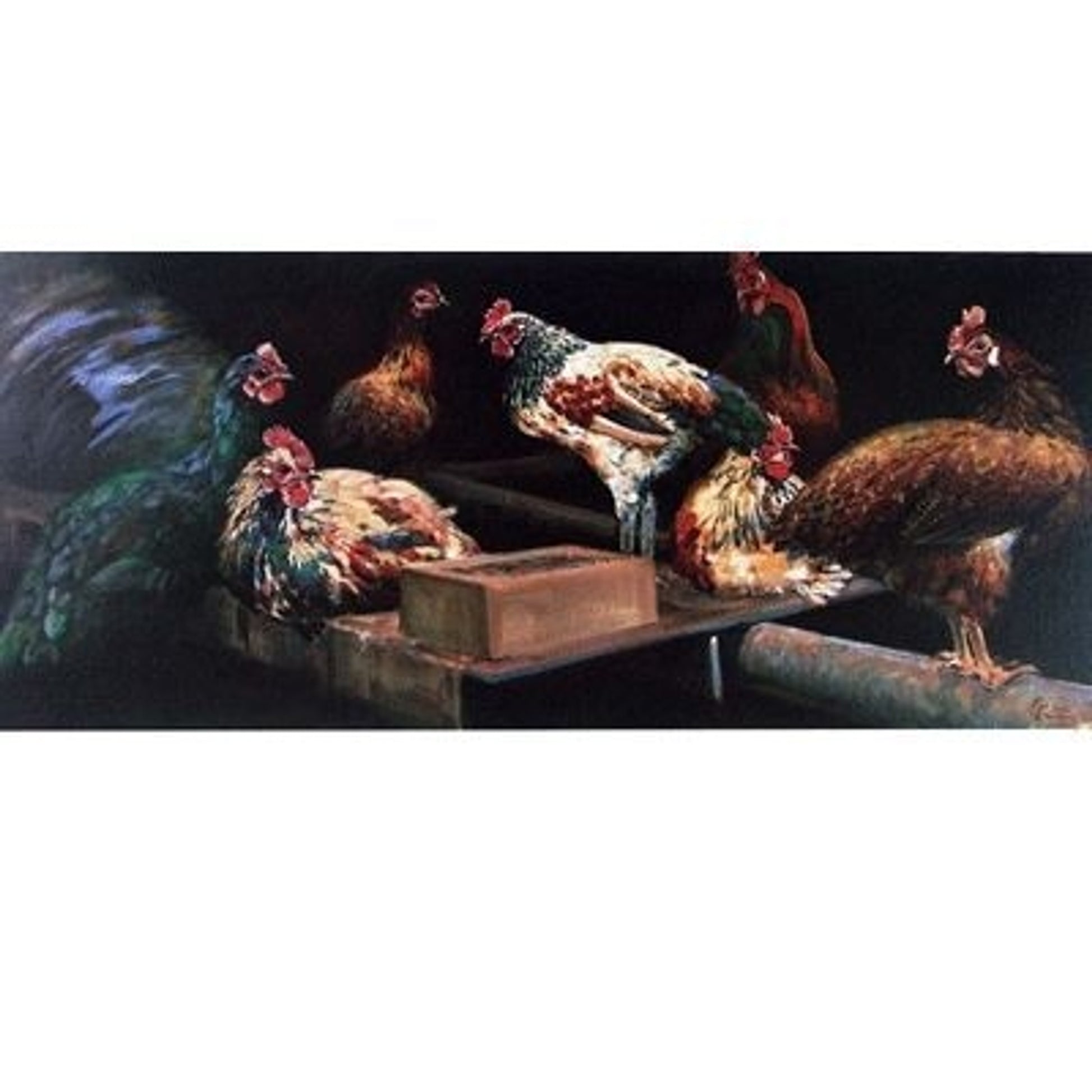 Gone to Roost By Malcom Coward 4 1/8 x 9 5/8