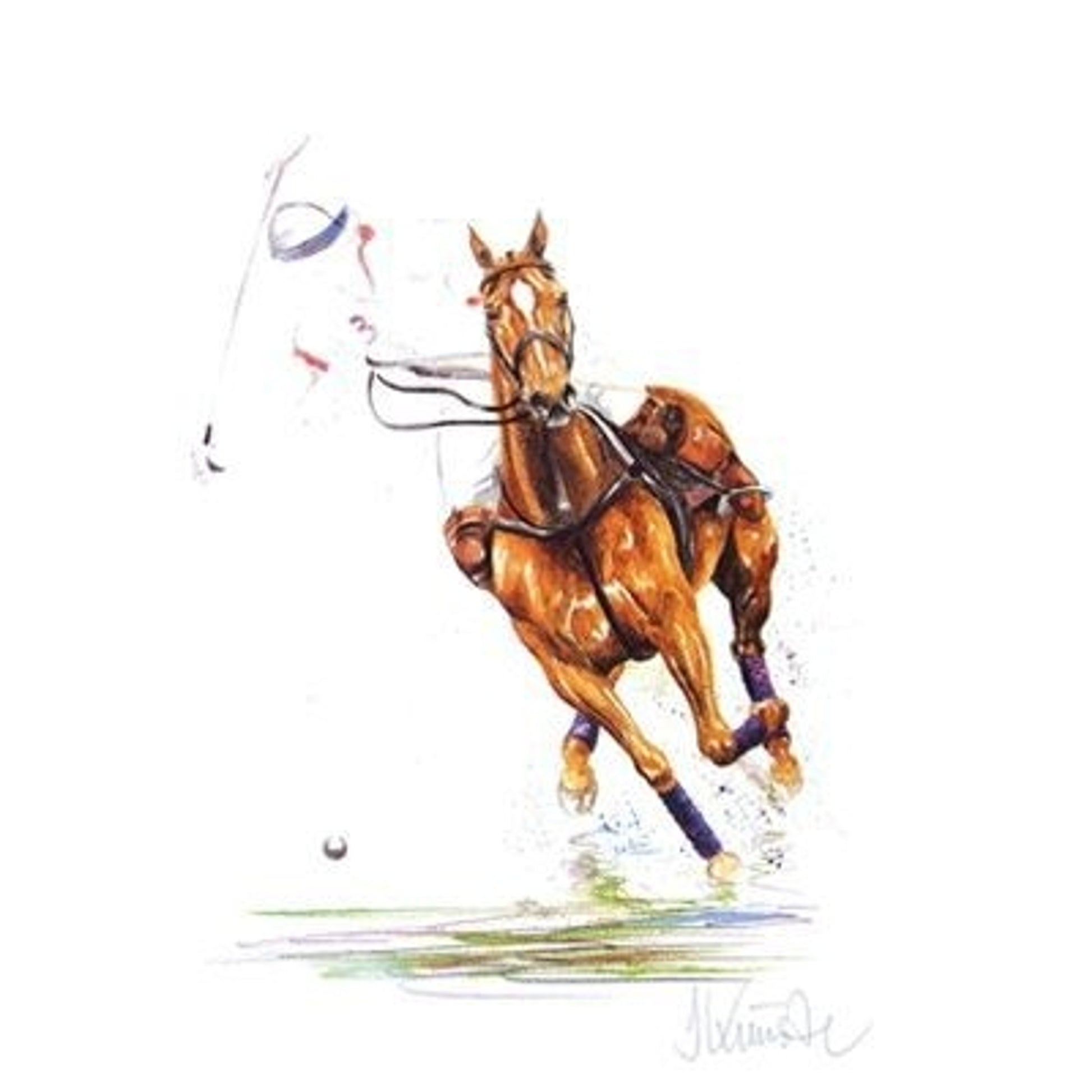Jaipur Polo By Jan Kunster 19.75x27.5