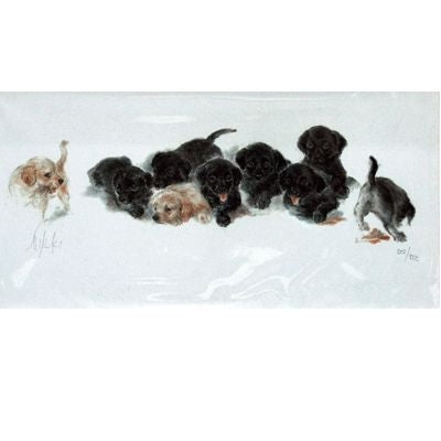 Labrador Puppies By Nikki Matted 16x10