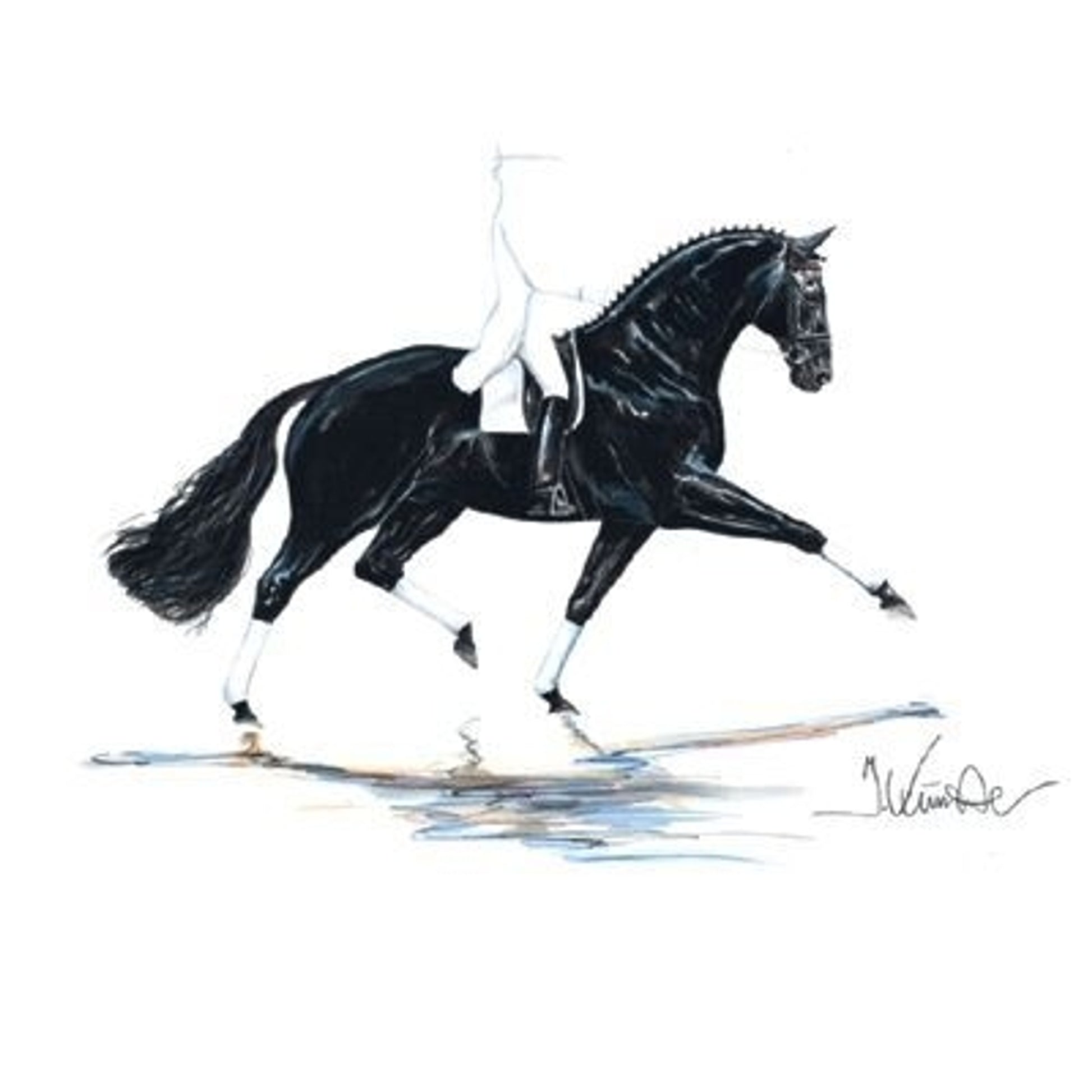 Las Vegas Dressage By Jan Kunster 19.75x27.5