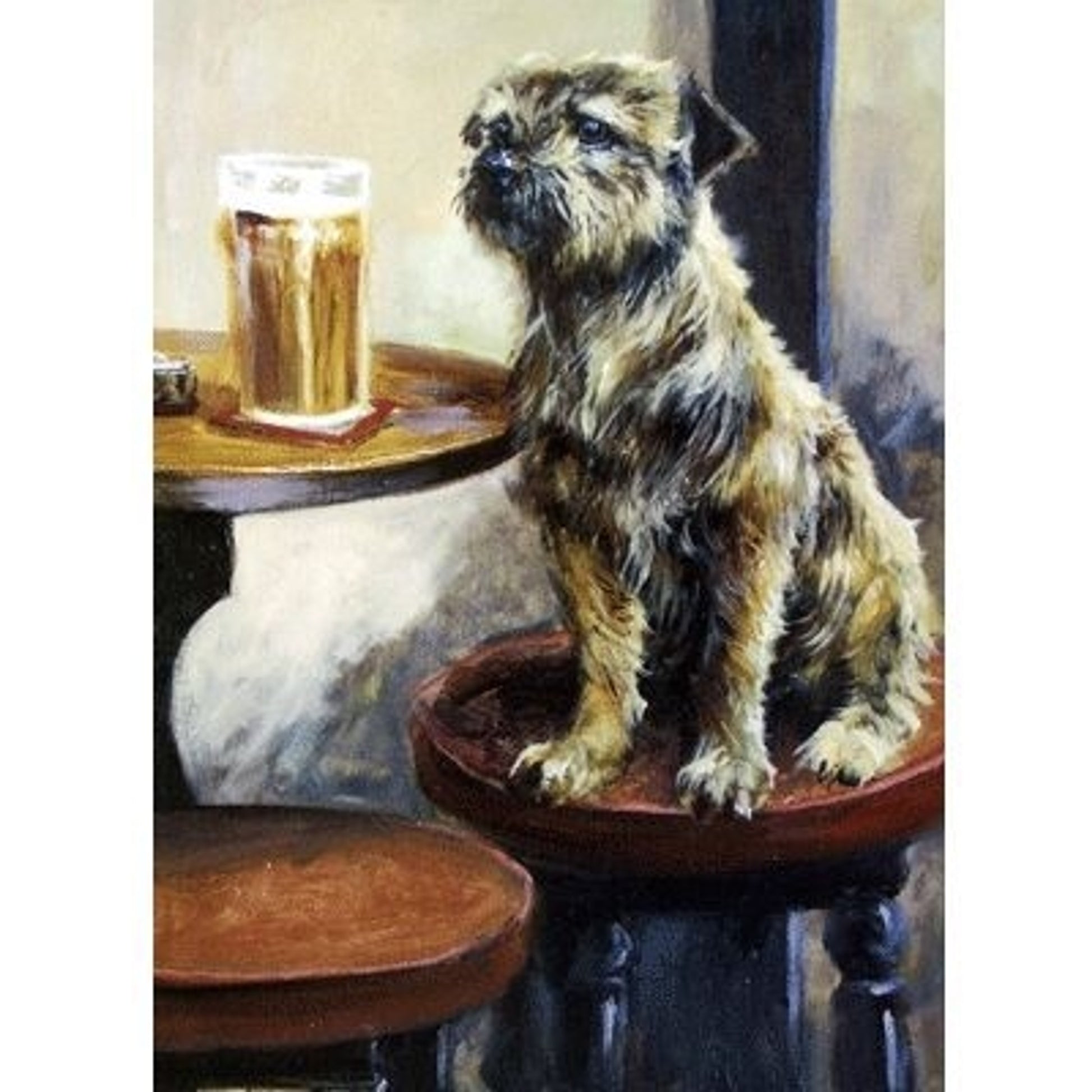 Last Orders Border Terrier Blank Cards - 6 Pk 5x7