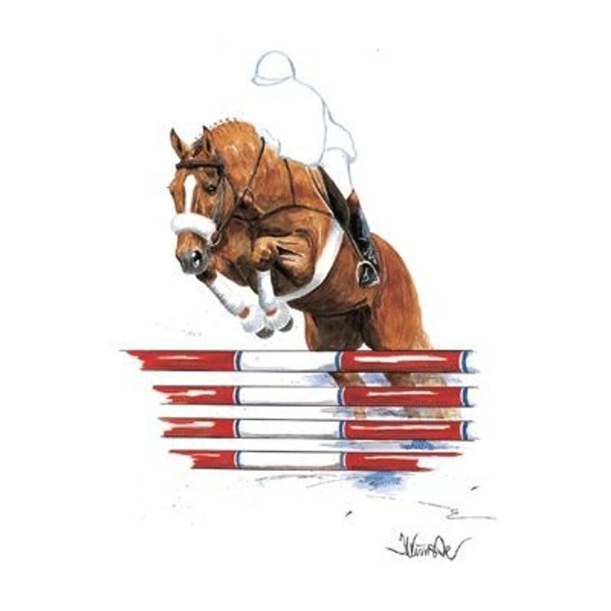 Parsifal Show Jumper Matted 7.75 x 11.75