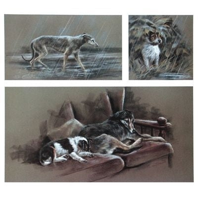 Rain Stopped Play By Mick Cawston 15 x 13.5