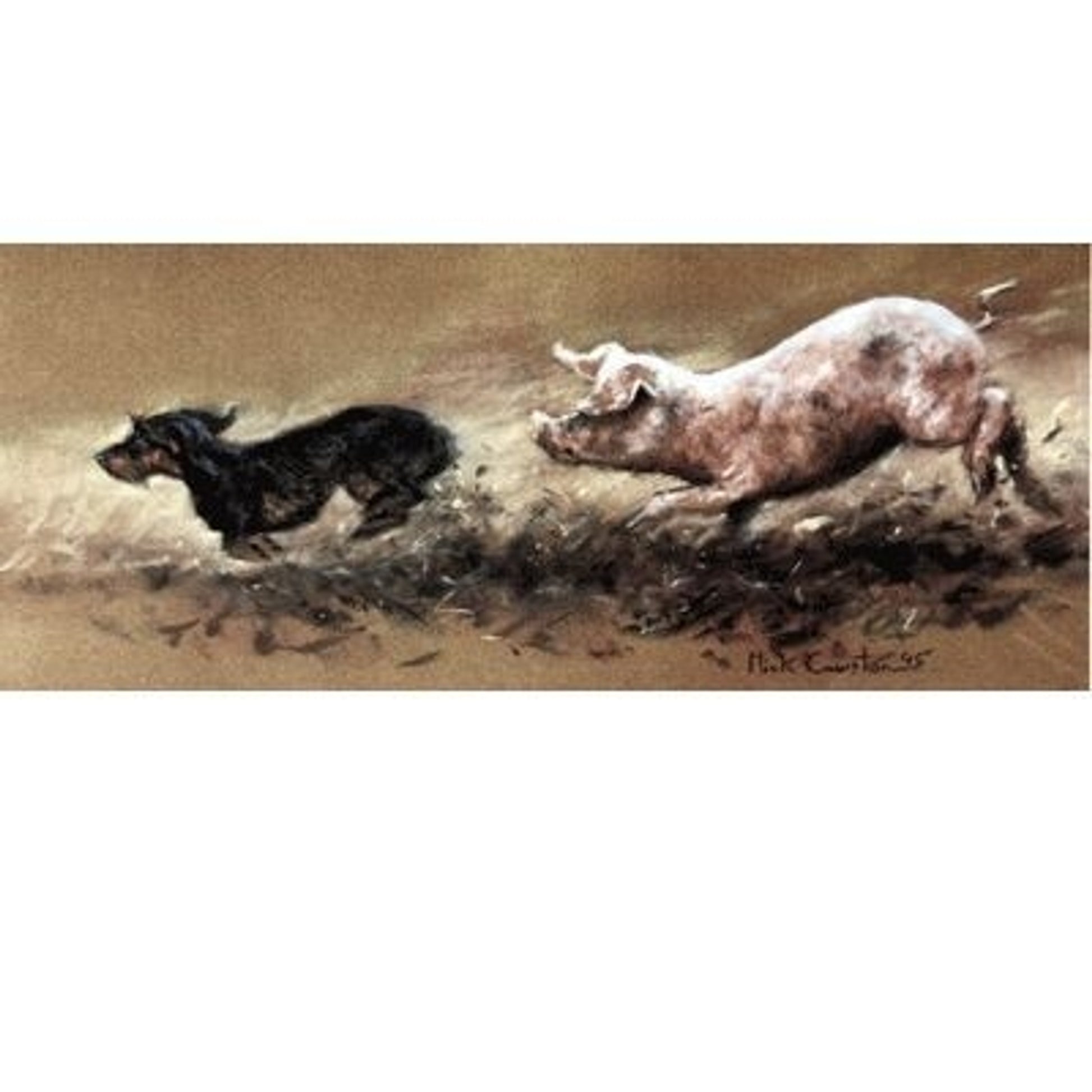 Sausage Dog By Mick Cawston 12.75 x 5.25