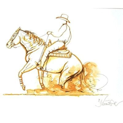 Stop Western Reining By Jan Kunster 15.75x19.75