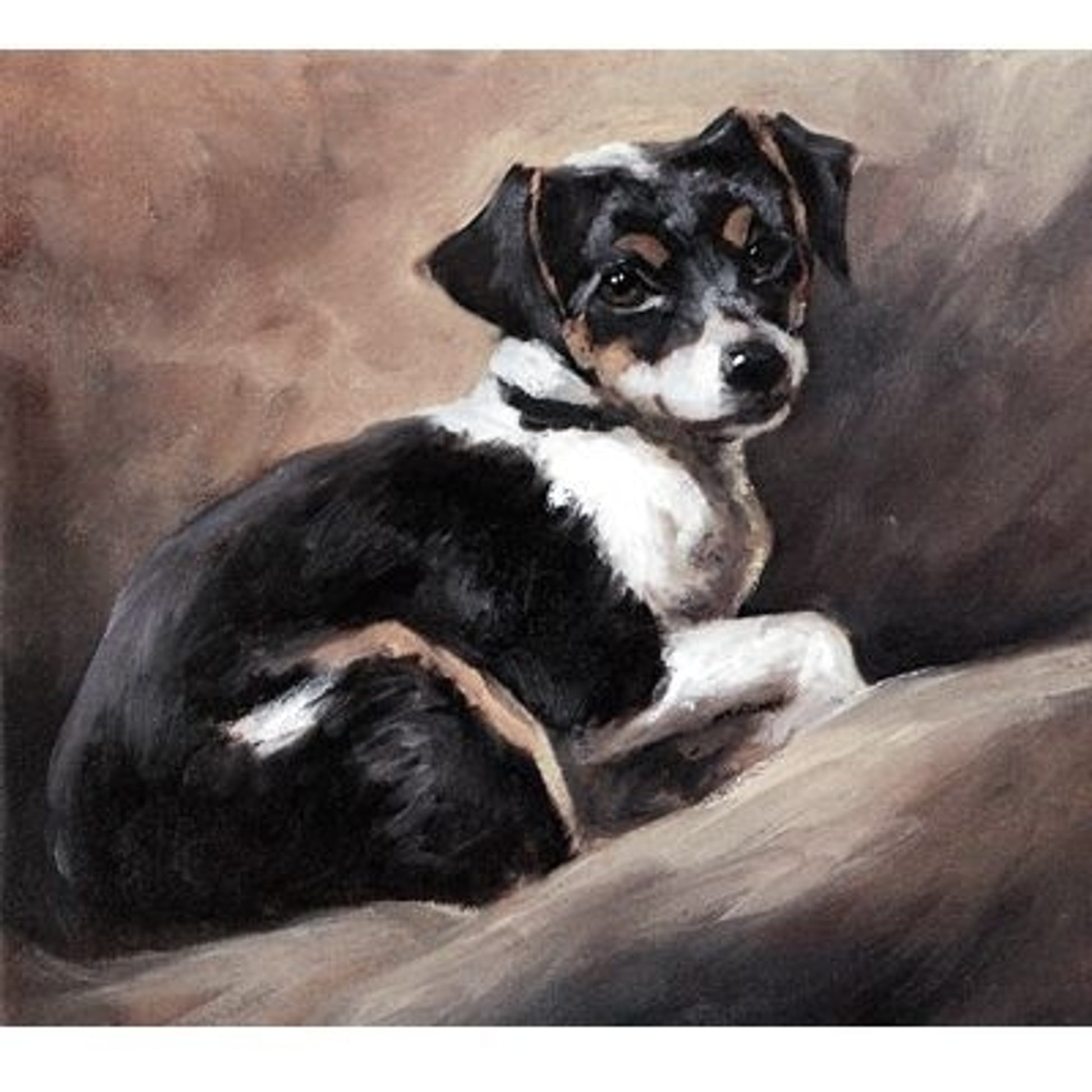 Study of a Terrier By Mick Cawston 6.25 x 5.5