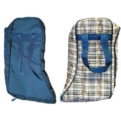 Lined English Boot Bag Blk