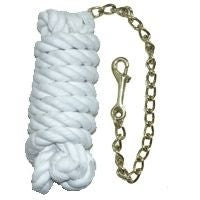 White Cotton Lead /Brass Plate Chain 9ft