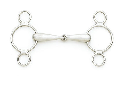 Centaur SS 2-Ring Gag With Hollow Mouth 5