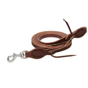 Barbed Wire Roper Rein 5/8 X 8ft Brown