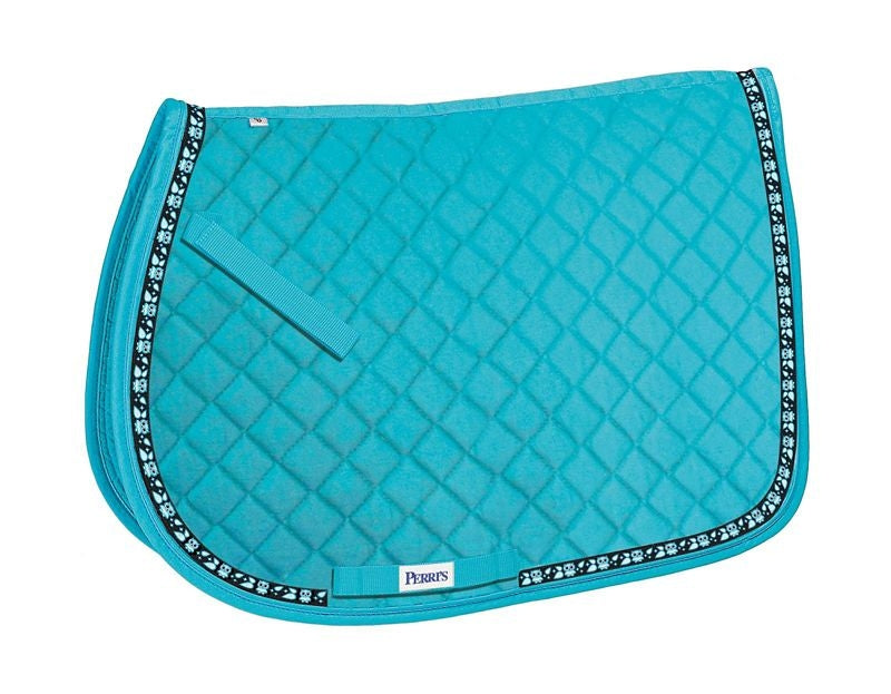 Perris Pony Saddle Pad with Ribbon Trim Pony Owls