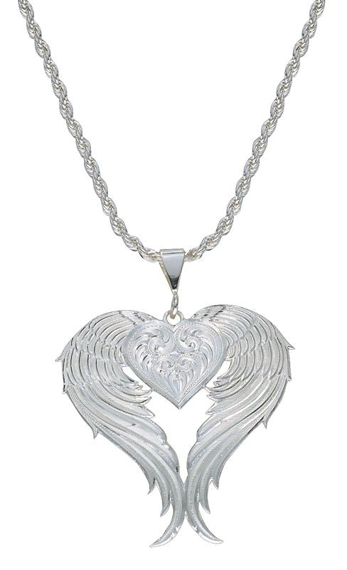 Montana Silversmiths Angel Heart Silver Necklace