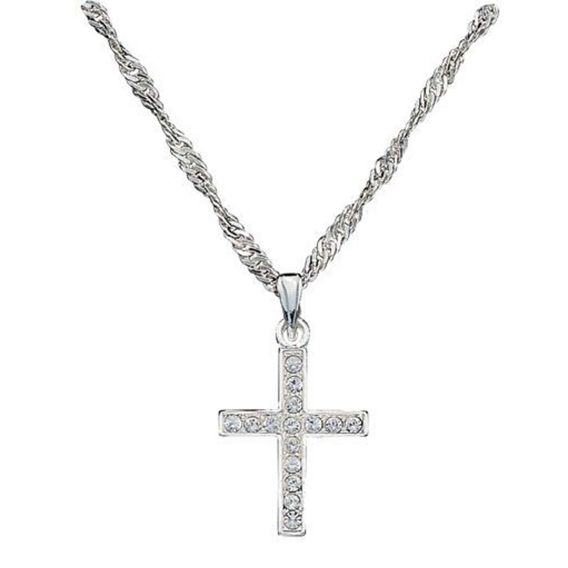 Montana Silversmiths Rhinestone Cross Necklace