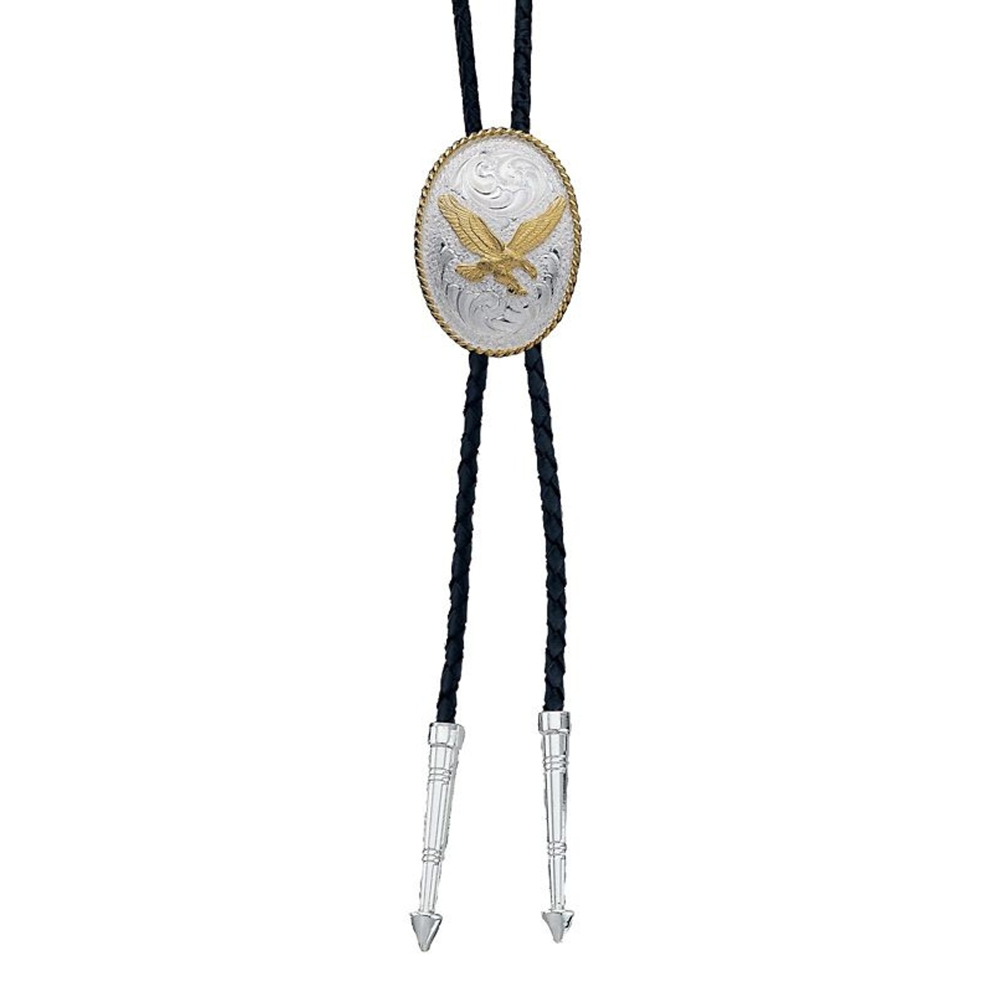 Montana Silversmiths Eagle Bolo Tie Brn/Red