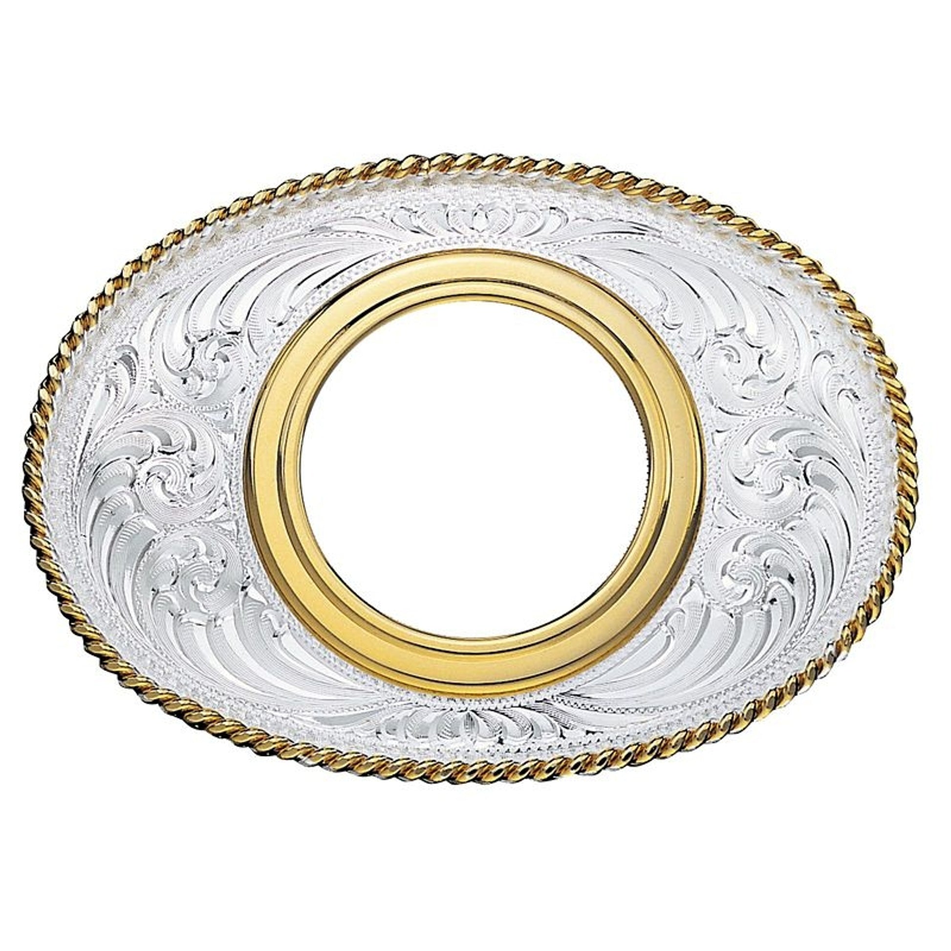 Coin Holder Western Belt Buckle - No Coin Br