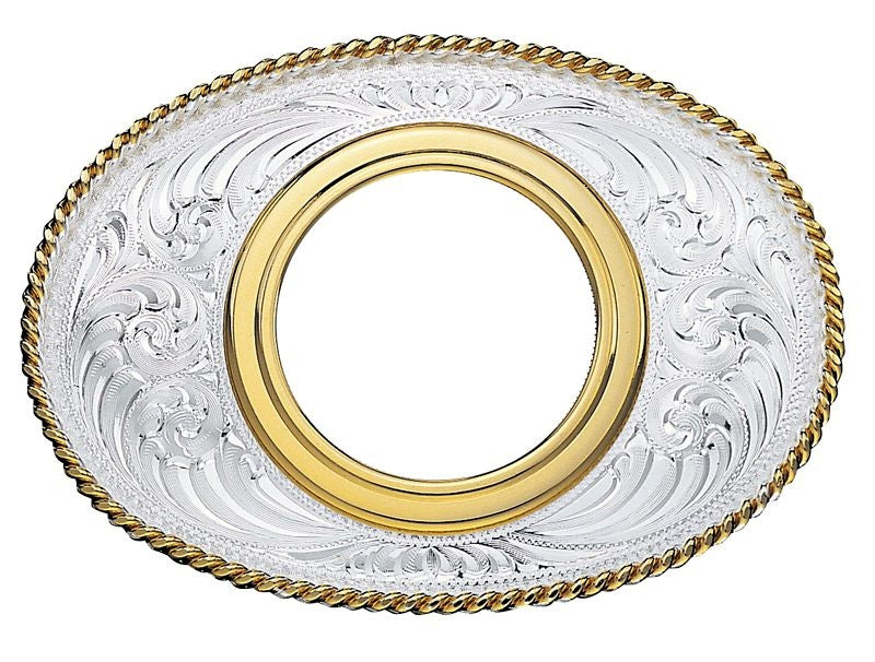 Coin Holder Western Belt Buckle - No Coin Br