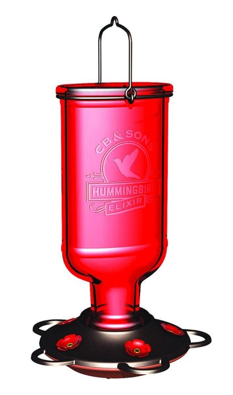 More Birds Hummingbird Elixir Feeder 13oz Steel