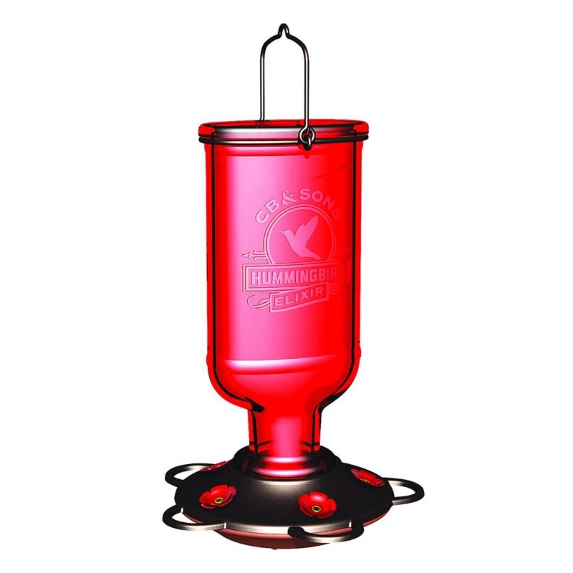 More Birds Hummingbird Elixir Feeder 13oz Steel