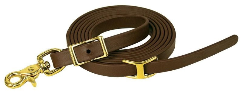 Reinsman 1/2 Biothane Roping Rein 1/2 x 8ft Brn