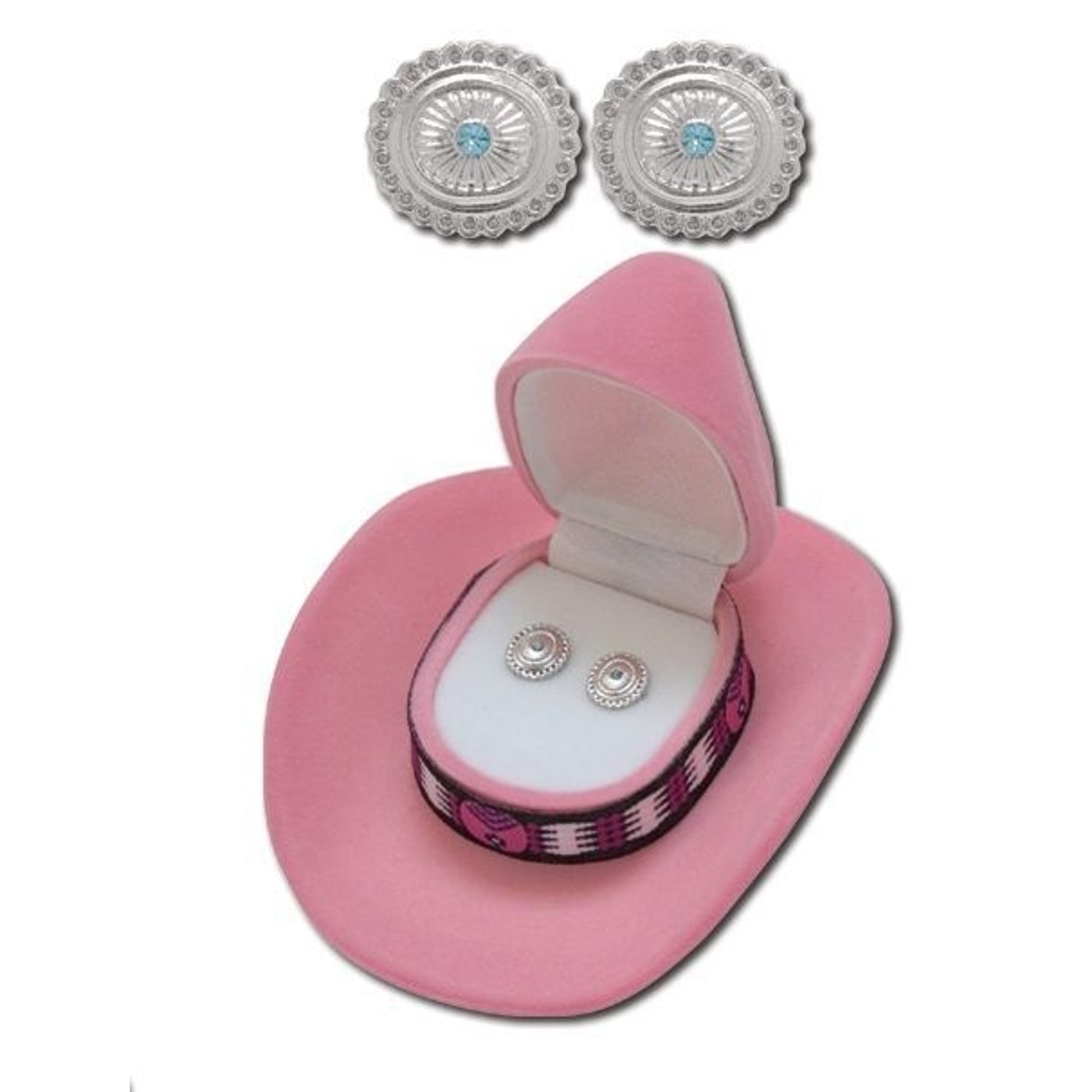 Round Concho Style Earrings